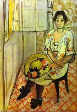 抽象的かつ装飾的 Painting - 座る女性 1919 野獣派
